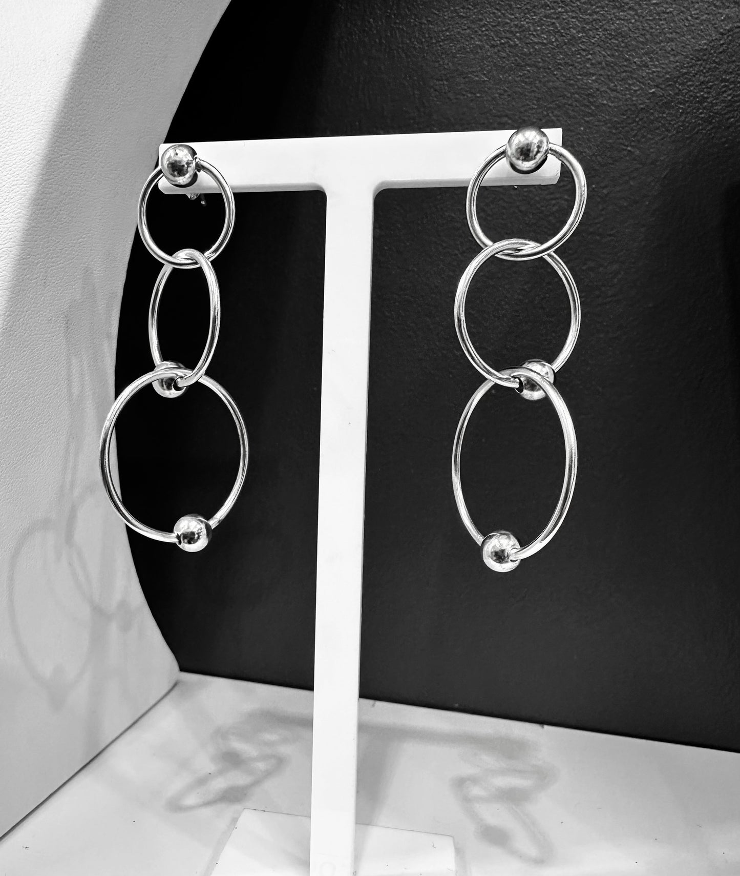 Linked Hoop Earrings