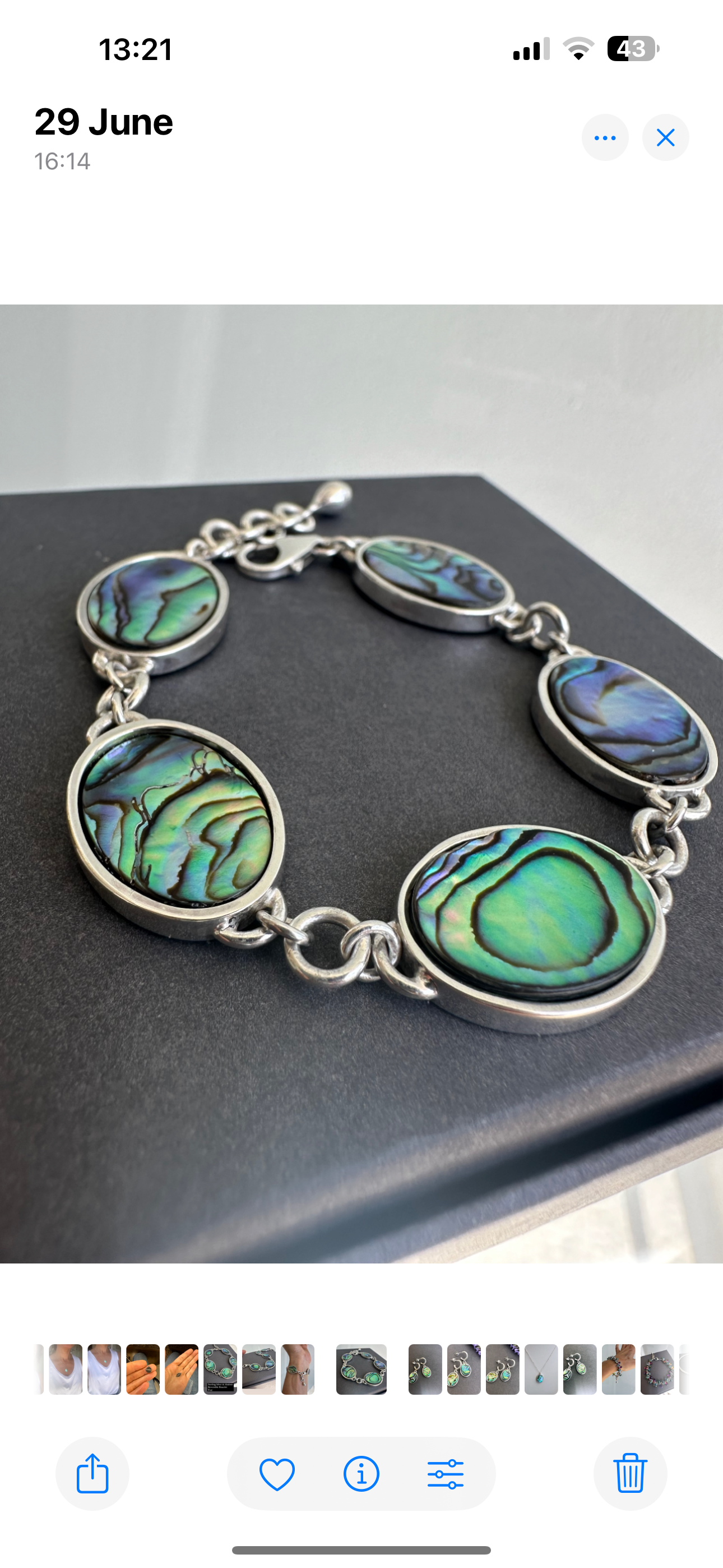 Double-sided Abalone Bracelet