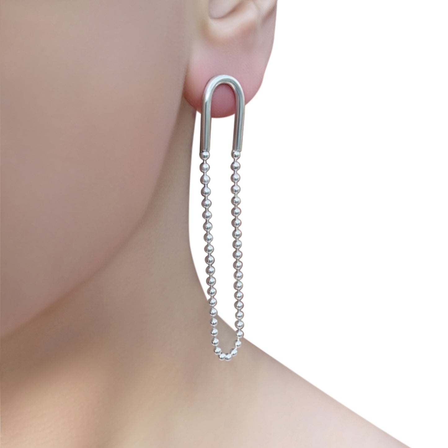 Paperclip Chain Earrings