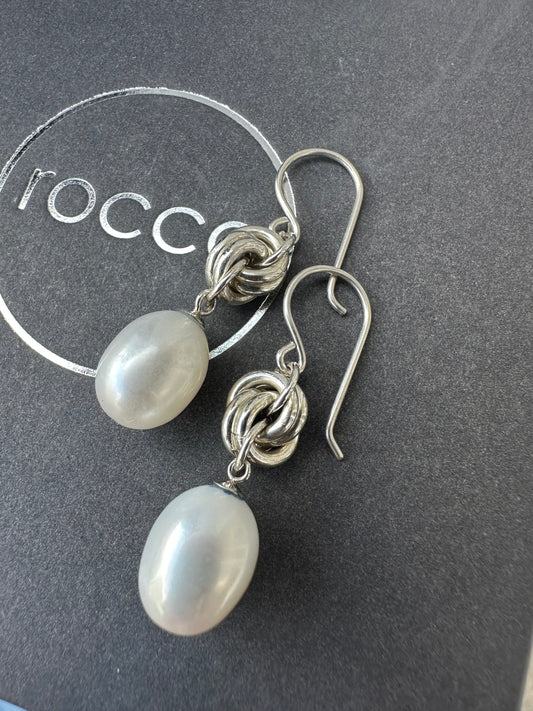 Pearl Pendant Earrings