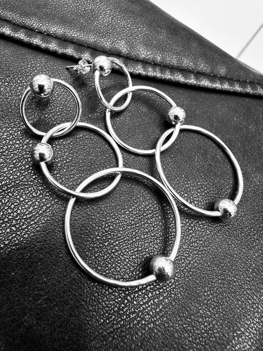Linked Hoop Earrings